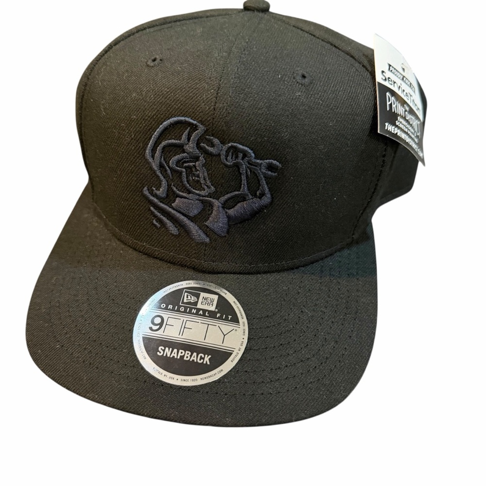 New Era 9FIFTY Snapback Black “Pantheon” Embroidered Hat‎ One Size